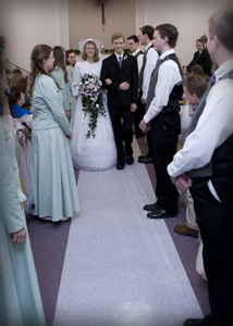 The Bridal Party followed out behind them.